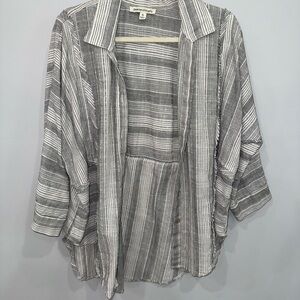 Anthropologie Charmed Hearts Striped Cardigan